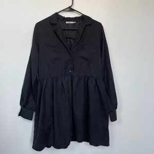 mi ami Black Collared Dress